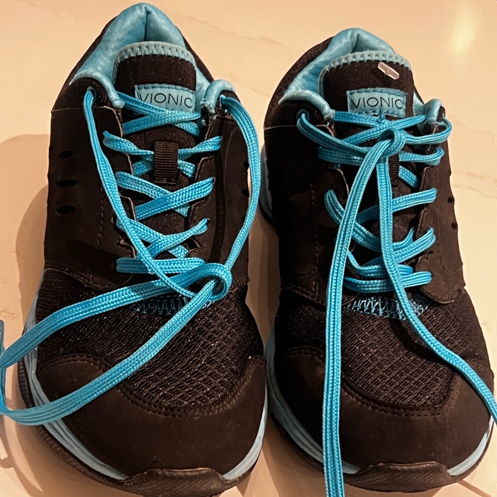 Vionic Black and Blue Sneakers
